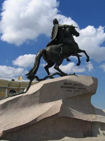 Image - A monument of Tsar Peter I in Saint Petersburg.